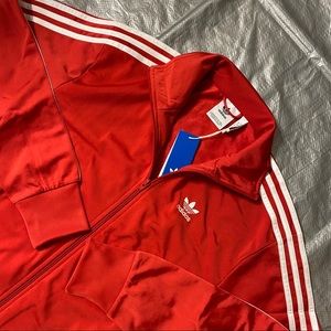 Red adidas jacket